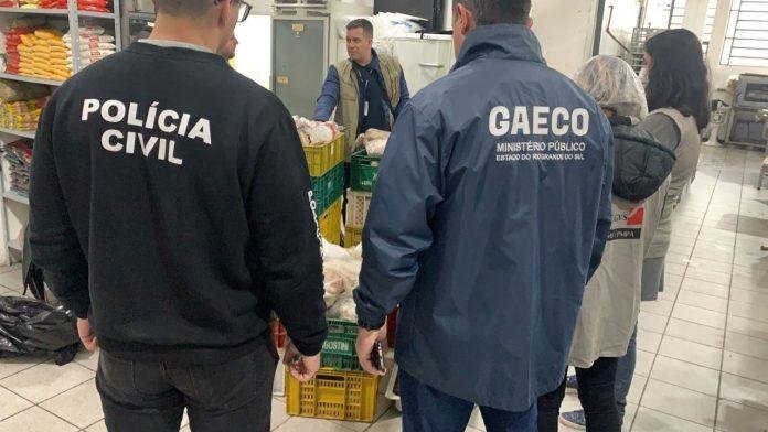 Pol&iacute;cia Civil e Gaeco apreenderam alimentos