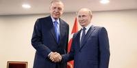 Vladimir Putin agradeceu ao presidente turco Recep Tayyip Erdogan pela mediação