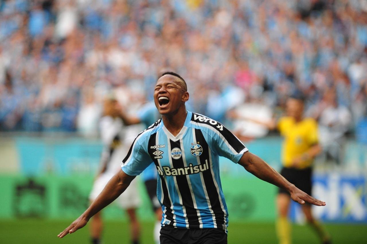 Campaz marcou quatro gols pelo Gr&ecirc;mio em 2022