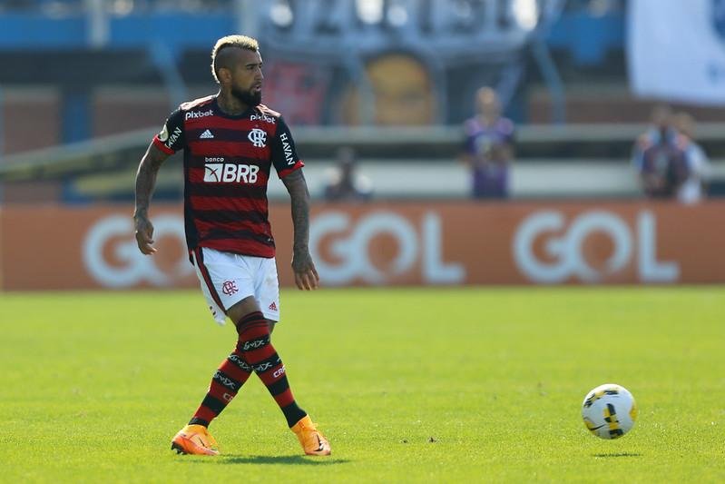 Vidal fez sua estreia com a camisa do Flamengo