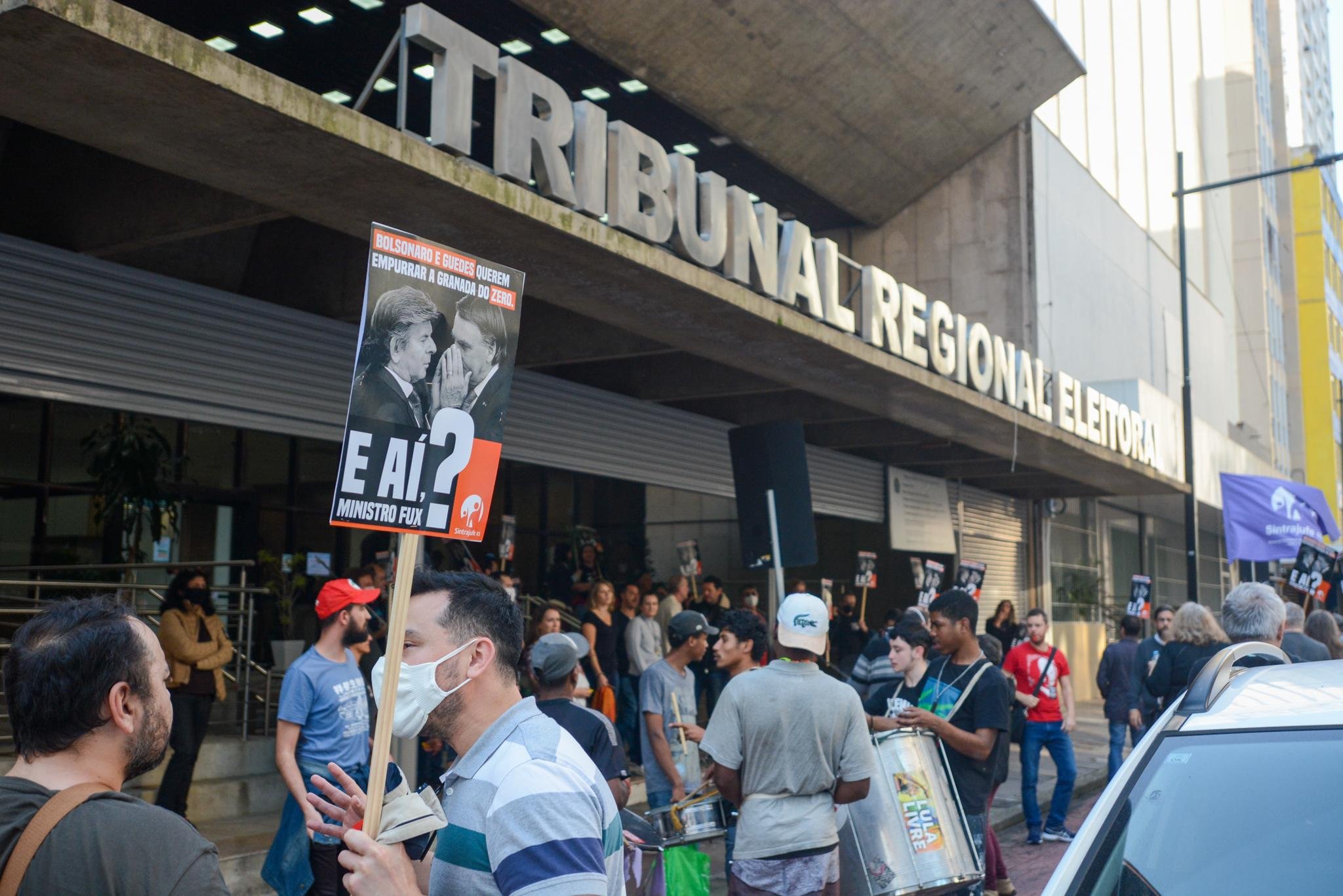 Ato criticou o presidente da Rep&uacute;blica Jair Bolsonaro e o presidente do STF, Luiz Fux