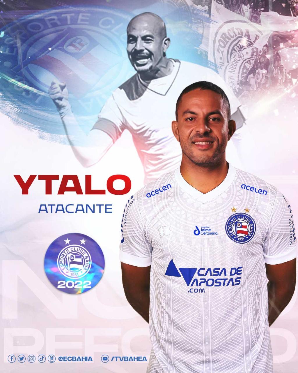 Ytalo &eacute; o novo refor&ccedil;o do Bahia