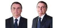 Nova imagem (à direita) solicitada por Jair Bolsonaro para aparecer nas urnas eletrônicas