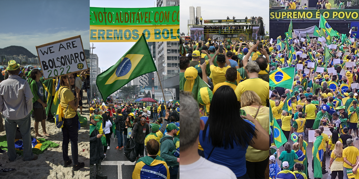 Manifestante pr&oacute;-governo lotaram as ruas do Rio de Janeiro, S&atilde;o Paulo, Bras&iacute;lia e Porto Alegre