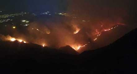 Inc&ecirc;ndio atinge Serra do Curral