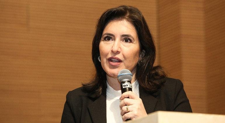 Simone Tebet foi a terceira colocada na disputa pela Presid&ecirc;ncia da Rep&uacute;blica no primeiro turno