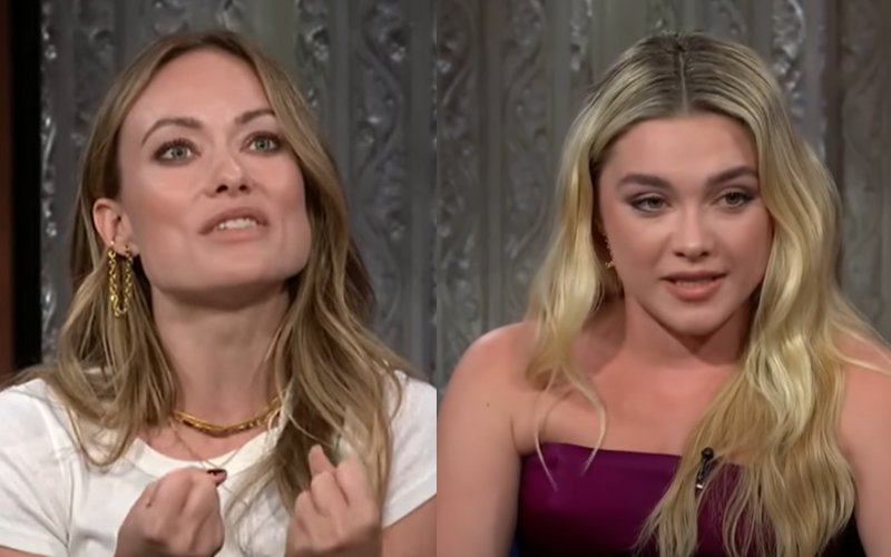 Olivia Wilde (esquerda) e Florence Pugh (direita)