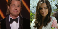 Brad Pitt, de 58 anos, e a modelo Emily Ratajkowski, de 31, estão 
