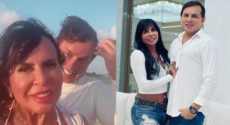 Gretchen e o marido, Esdras de Souza, v&atilde;o renovar os votos de casamento