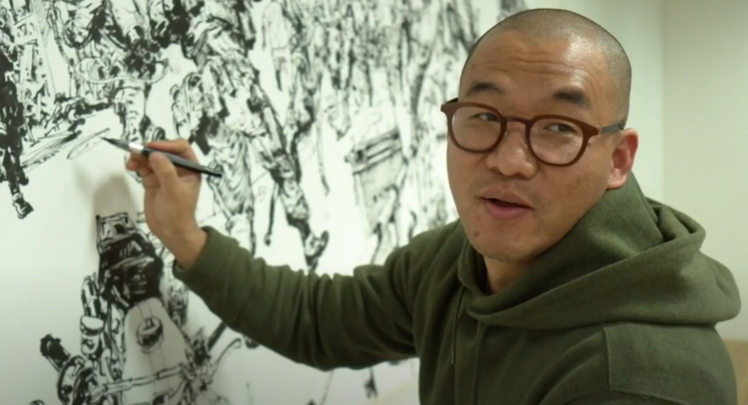 Kim Jung Gi &eacute; conhecido por seu talento de recriar cenas complexas e cheias de detalhes
