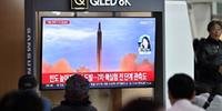 Coreia do Norte testou mísseis