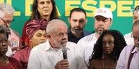 O ex-presidente Lula durante conversa com imprensa em Belo Horizonte (MG)