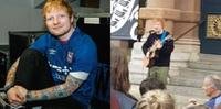Ed Sheeran promoveu show grátis na Inglaterra