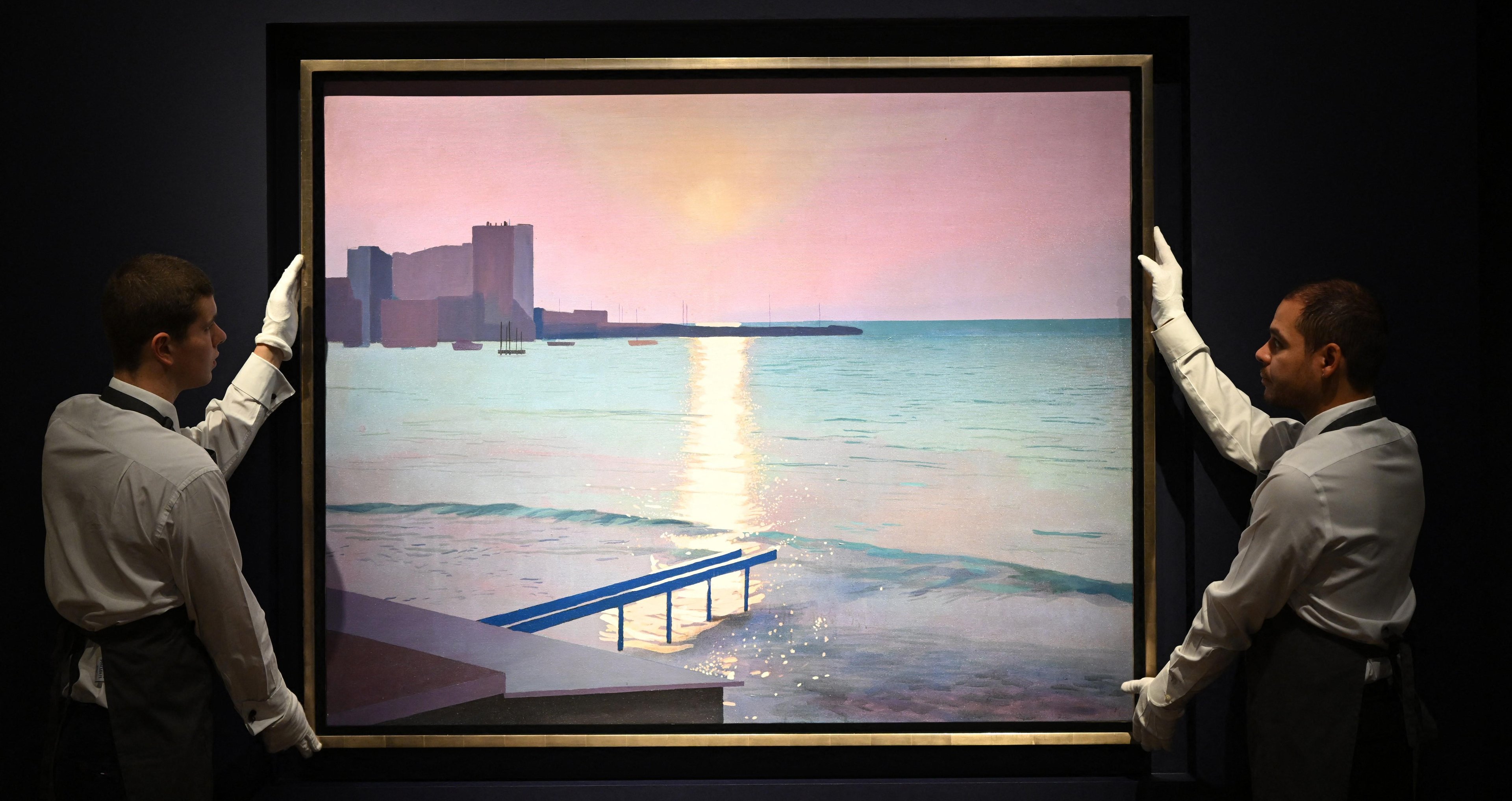 David Hockney: a tela &eacute; uma obra do in&iacute;cio da carreira do pintor brit&acirc;nico
