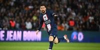 Messi em ação com a camisa do PSG
