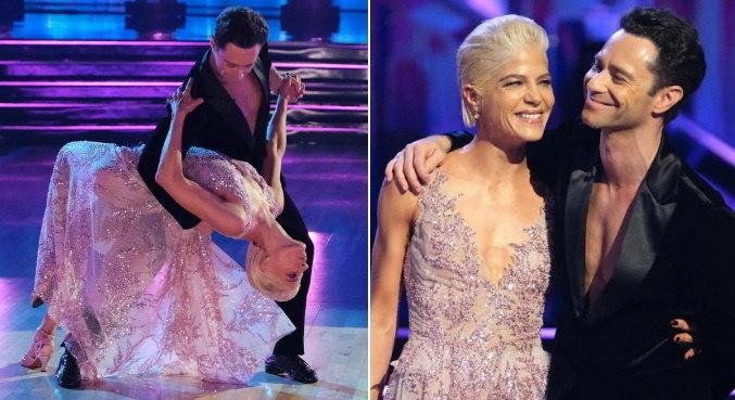 Antes de deixar programa, Selma Blair se apresentou com Sasha Farber