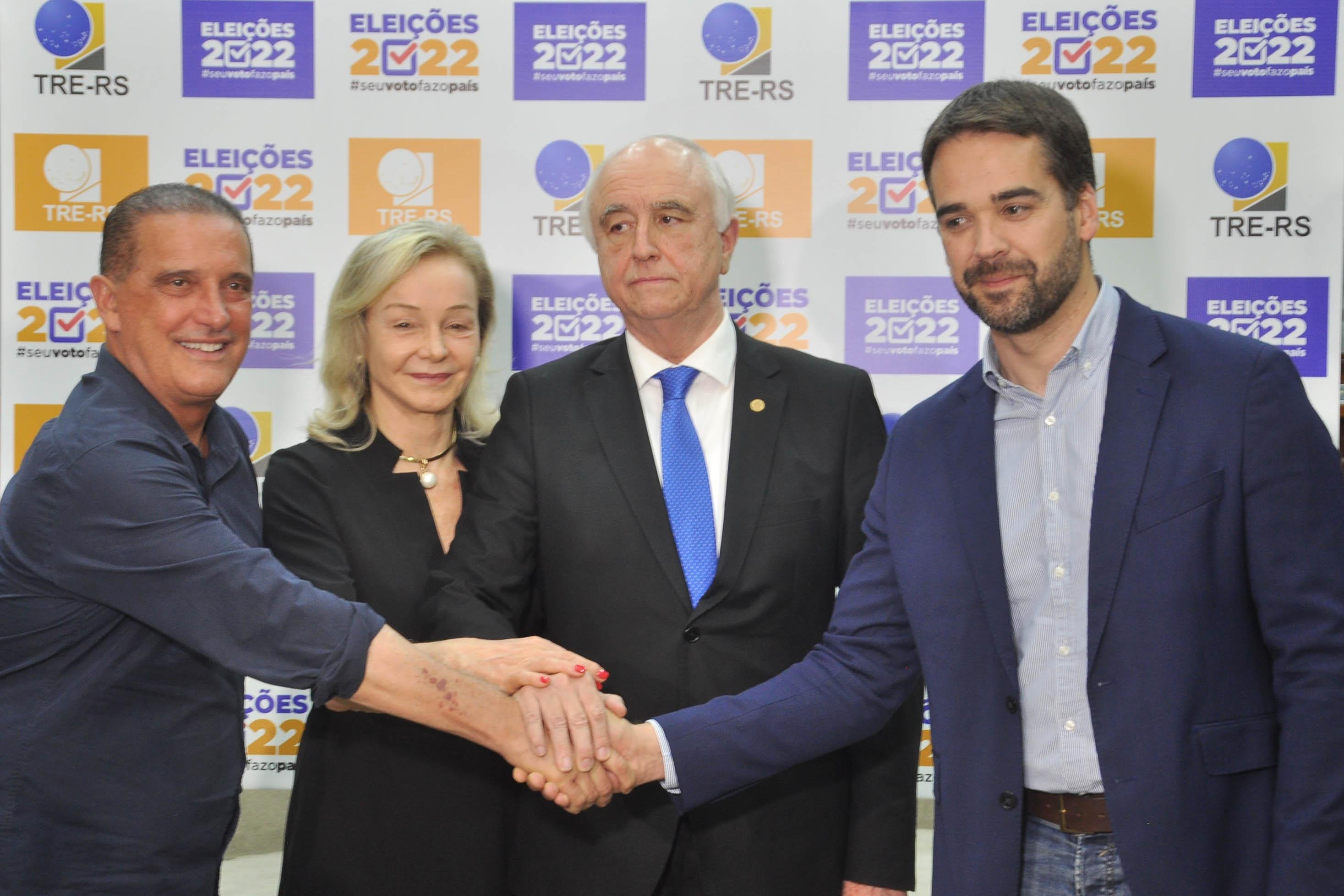 Candidatos ao Piratini se reuniram com o presidente do TRE, desembargador Francisco Jos&eacute; Moesch