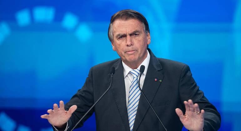 O presidente e candidato &agrave; reelei&ccedil;&atilde;o, Jair Bolsonaro (PL)