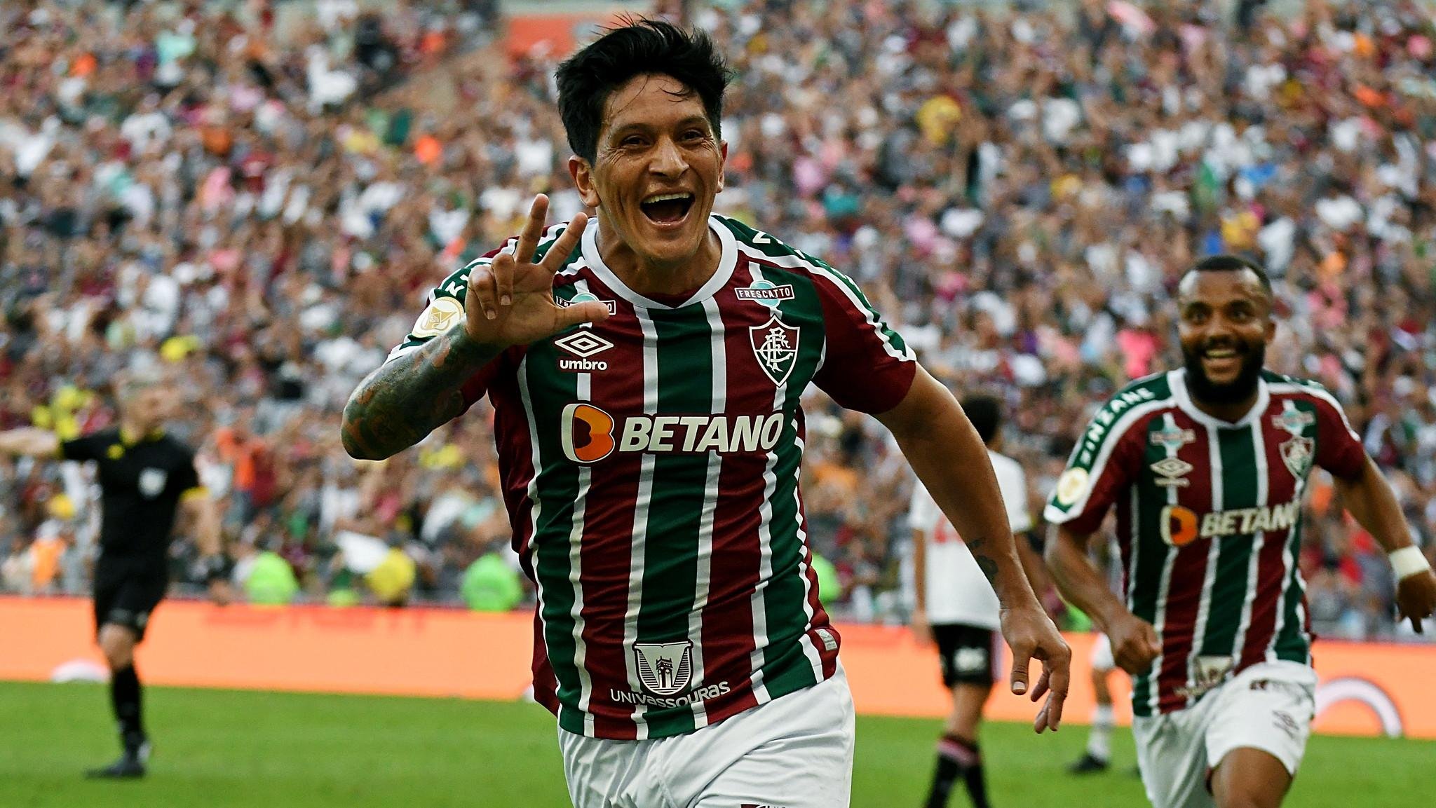 Germ&aacute;n Cano marcou tr&ecirc;s gols na tarde deste s&aacute;bado no Maracan&atilde;