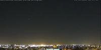 Câmera mostra céu acima do Aeroporto Salgado Filho na noite do último sábado