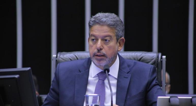 O presidente da C&acirc;mara dos Deputados, Arthur Lira (PP-AL), em sess&atilde;o no plen&aacute;rio