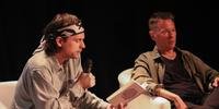Leif Randt e Michel Korfmann falaram sobre literatura alemã no Auditório Barbosa Lessa