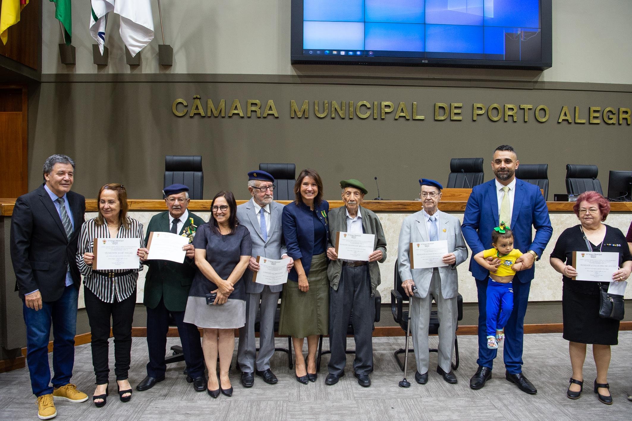 Veteranos receberam do Legislativo da Capital a homenagem de Honra ao M&eacute;rito