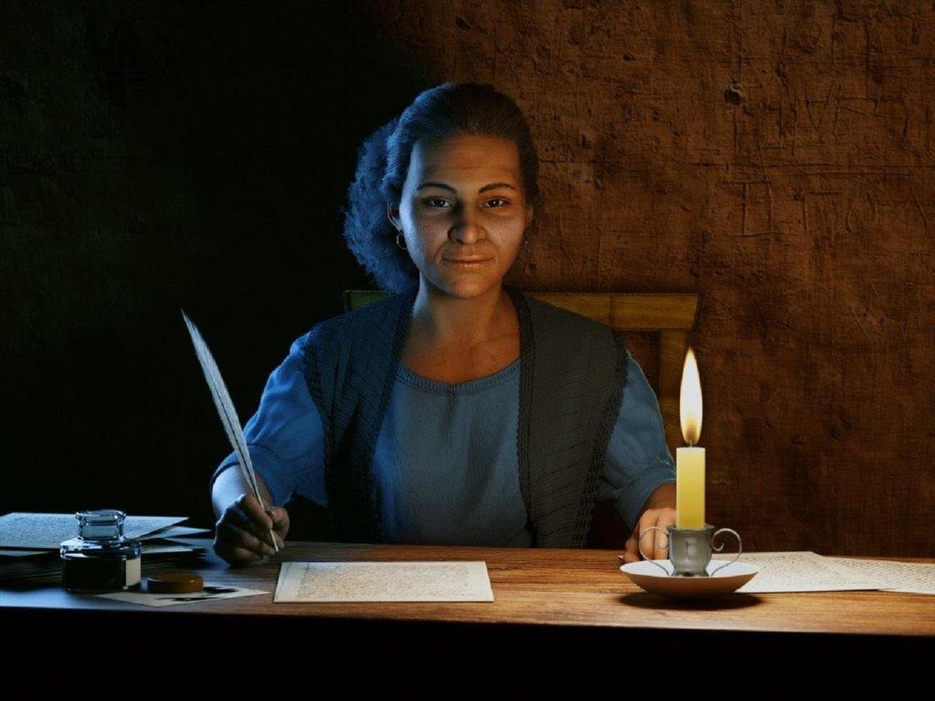 Maria Firmina dos Reis em imagem constru&iacute;da por Waniel Jorge Silva