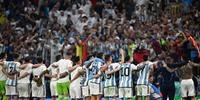 Argentinos comemoram a classificação para a final da Copa do Mundo