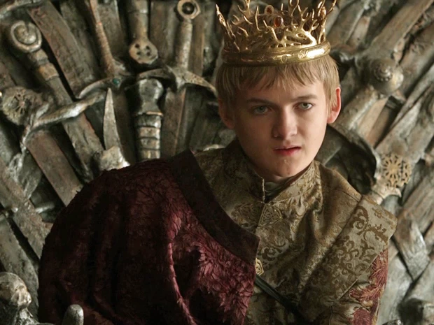 Jack Gleeson, o Joffrey Baratheon, em cena de  de "Games of Thrones"
