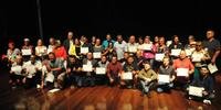 Confraternização de fim de ano com os 250 prefeitos de praça de Porto Alegre