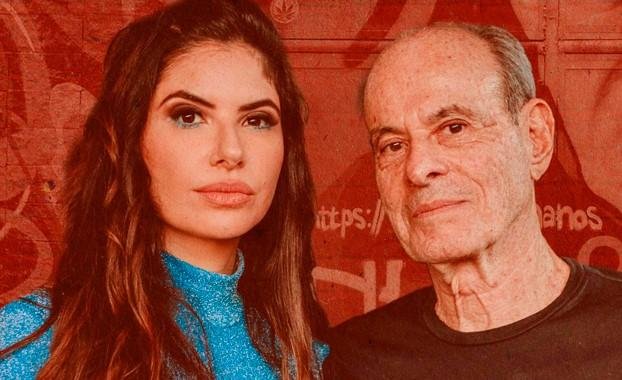 Roberta Spindel e Ney Matogrosso em capa do single, dispon&iacute;vel nas plataformas digitais
