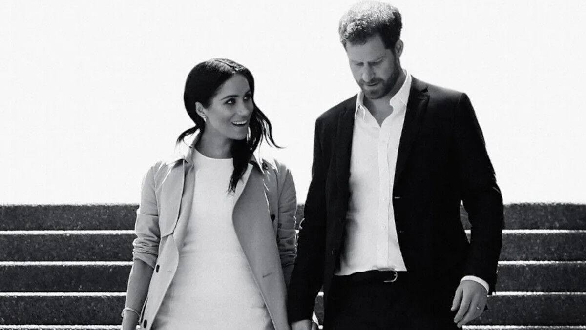 Cena da s&eacute;rie documental sobre o Harry e Meghan Markle