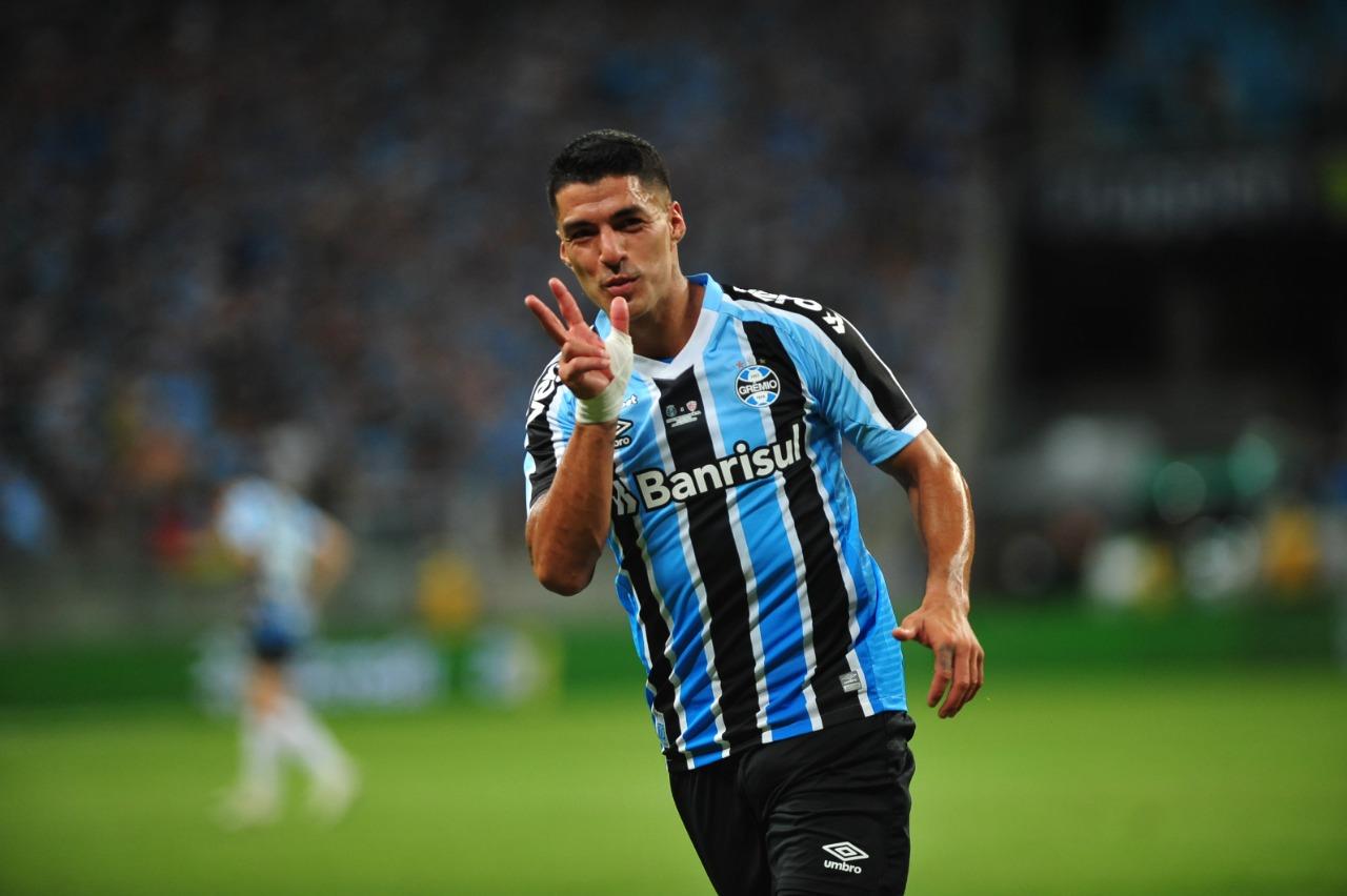 Su&aacute;rez tem oito gols com a camisa do Gr&ecirc;mio