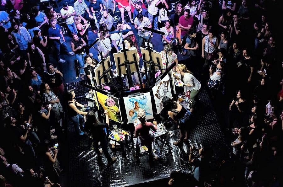 "Art Battle", nesta quarta-feira, a partir das 20h, no Farol Santander &Aacute;trio