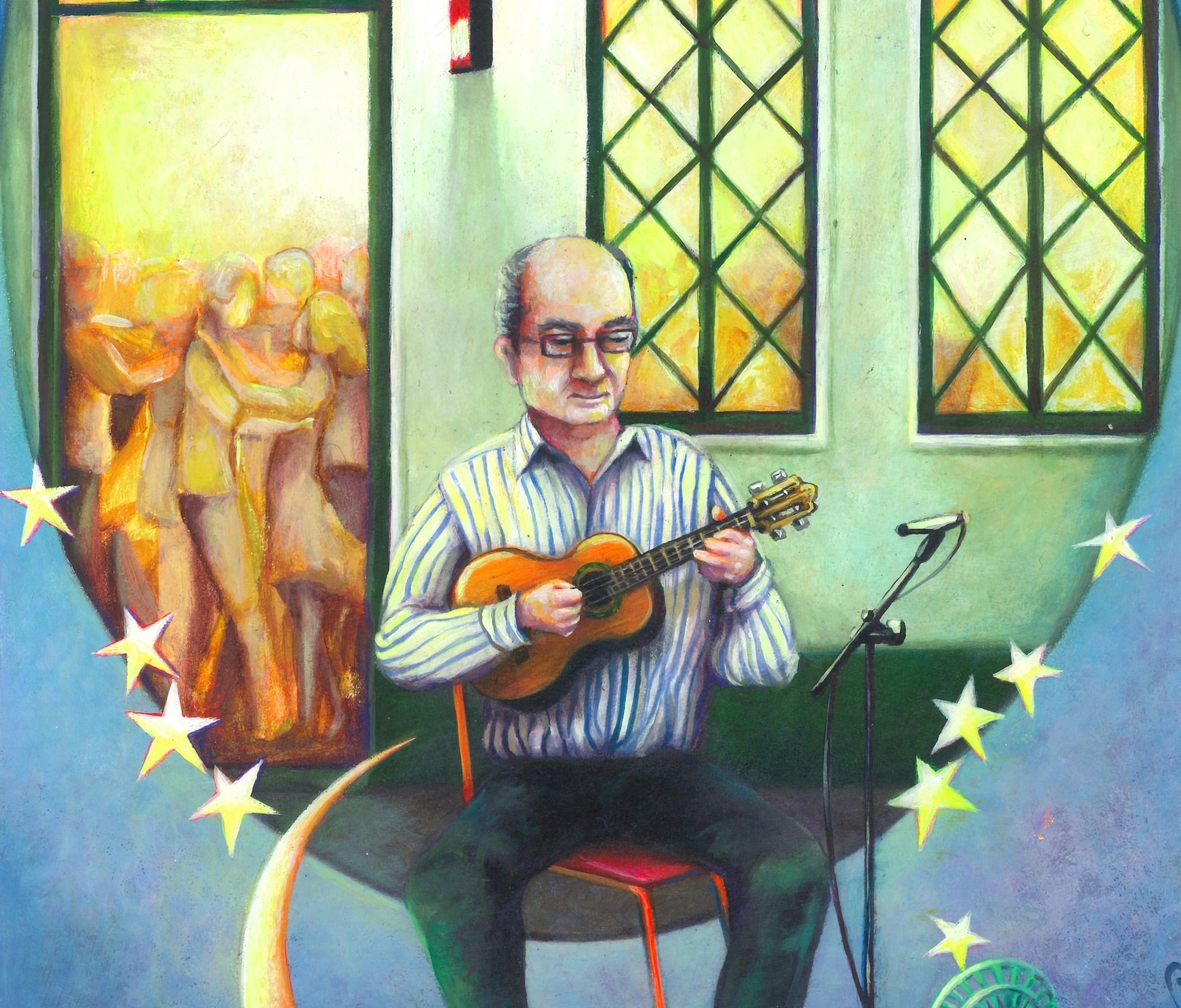 Recital nesta quinta-feira presta homeangem a Assump&ccedil;&atilde;o Avendano J&uacute;nior - m&uacute;sico ganhou ilustra&ccedil;&atilde;o de Madu Lopes para o festival
