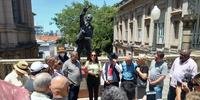 Carlos Lupi, Juliana Brizola, Pompeo de Mattos e outros militantes do PDT em homenagem aos 101 anos de Brizola
