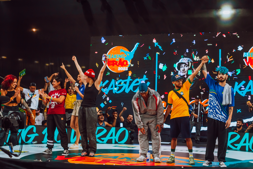 Breaking do Ver&atilde;o 2023 teve como vencedores a B-Girl russa Kastet  e o mineiro Gilberto Ara&uacute;jo, conhecido como B-Boy Rato
