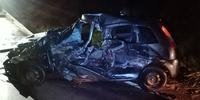 Em Ijuí, condutor de um Fiesta morreu no sábado após colidir com um caminhão