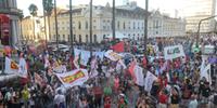 Marcha do Fórum Social Mundial 2023 de Porto Alegre  reuniu movimentos sociais e muitos apoiadores