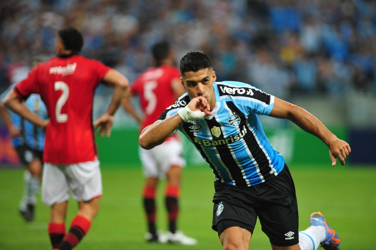 Su&aacute;rez marcou o gol da vit&oacute;ria contra o Brasil de Pelotas