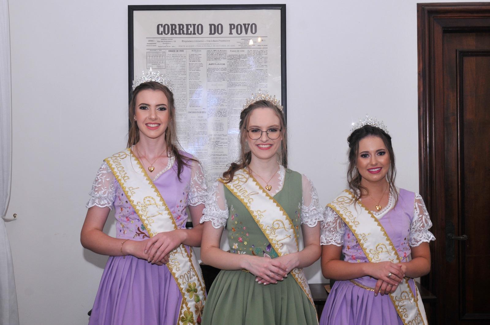Corte da 48&ordf; Festa do Figo, em Nova Petr&oacute;polis, foi ao Correio do Povo divulgar o evento
