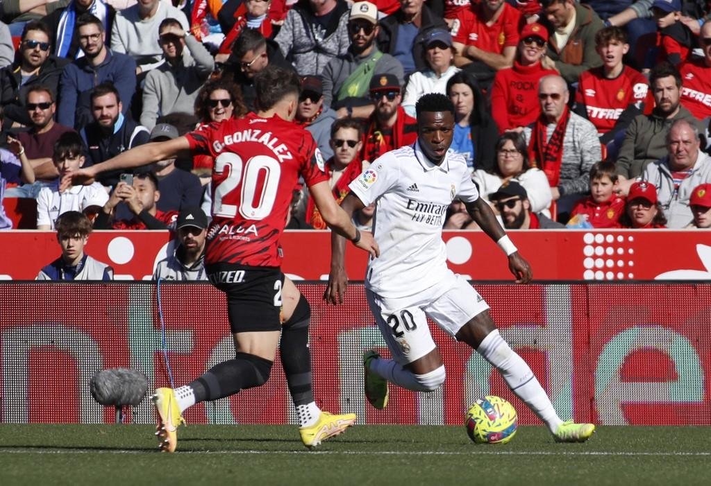 Vin&iacute;cius J&uacute;nior em a&ccedil;&atilde;o contra o Mallorca