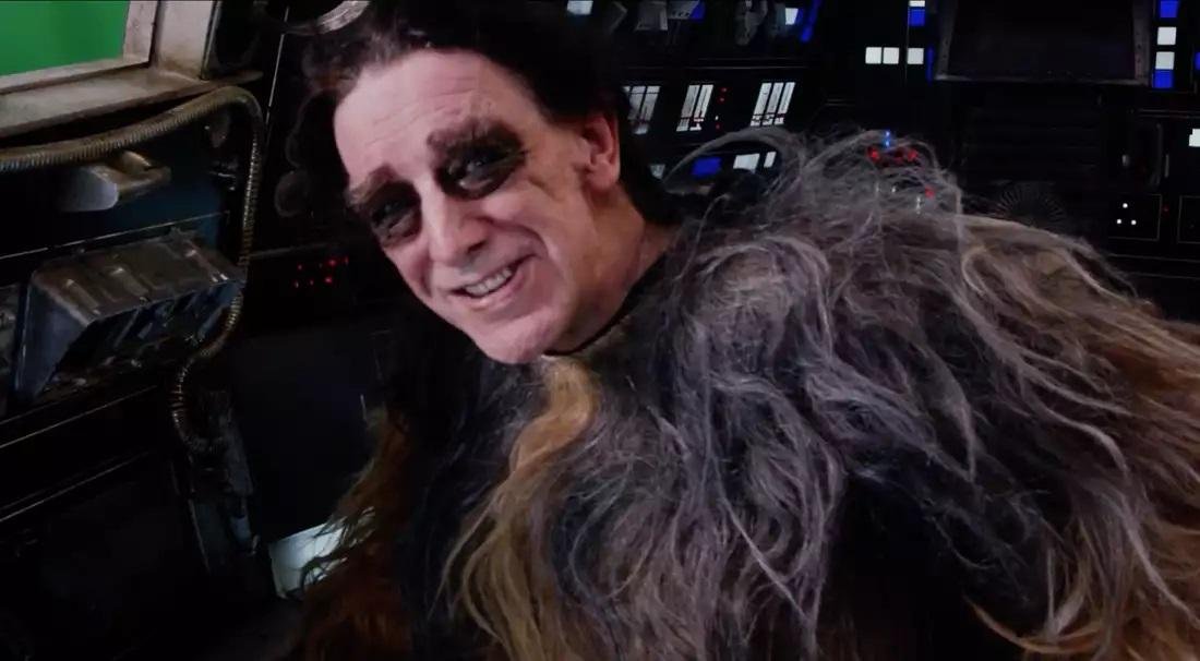 Ator Peter Mayhew interpretou o personagem Chewbacca