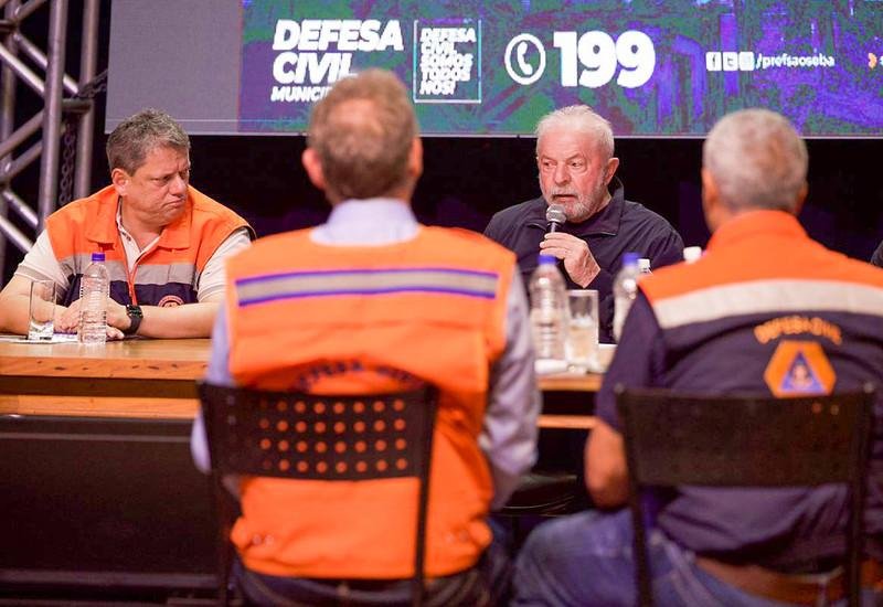 Presidente Lula e o governador de S&atilde;o Paulo Tarc&iacute;sio se reuniram nesta segunda