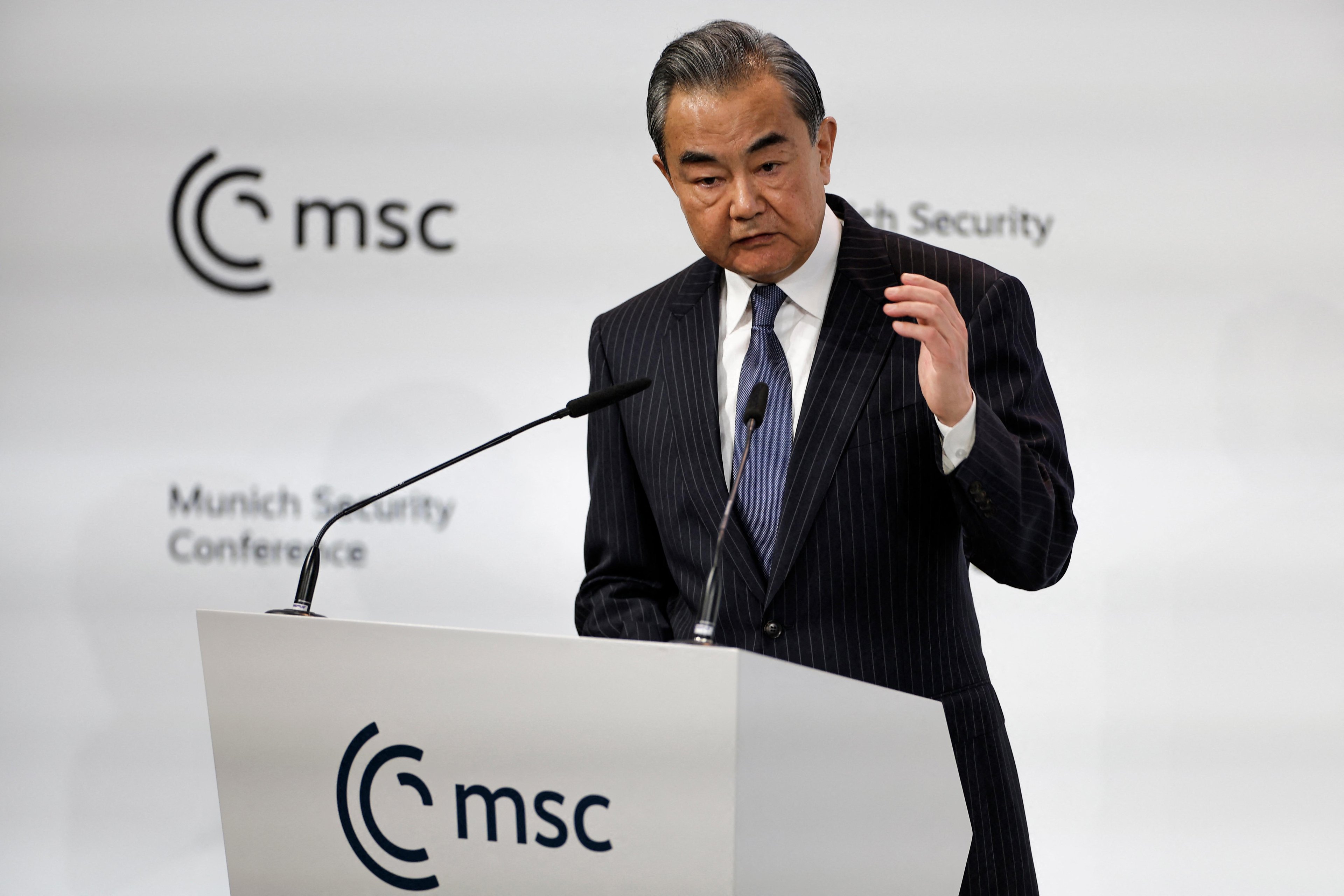 Wang n&atilde;o falou em ajuda &agrave; R&uacute;ssia na Confer&ecirc;ncia sobre Seguran&ccedil;a em Munique.