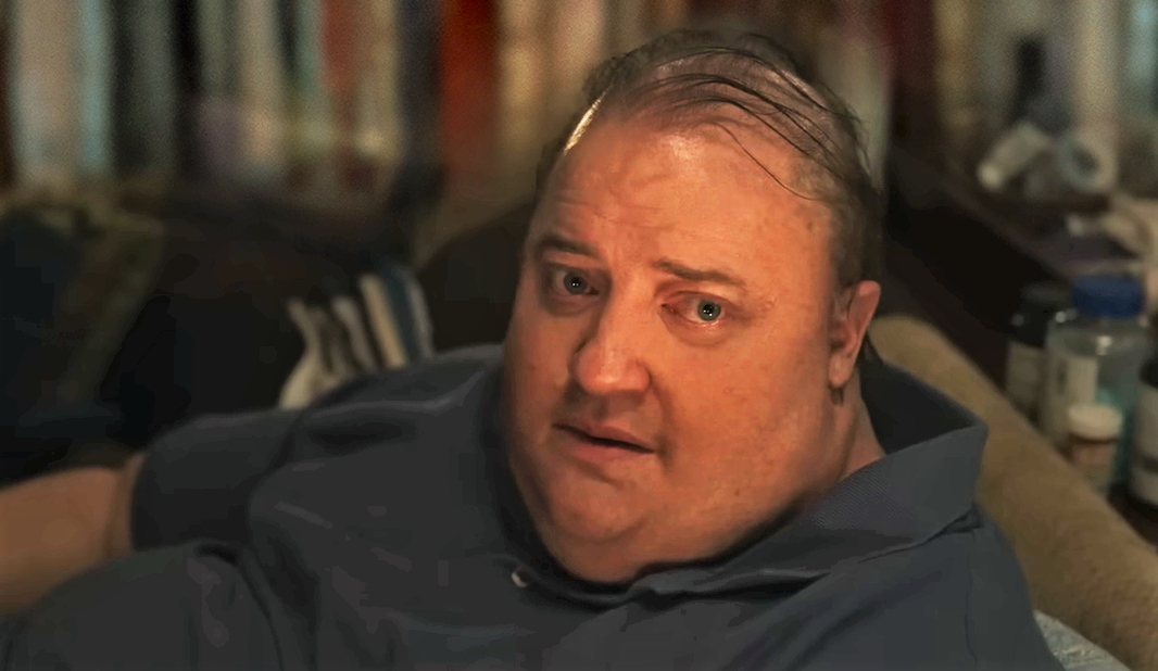 Brendan Fraser interpreta Charlie, um professor de 270 Kg que n&atilde;o consegue sair do sof&aacute;