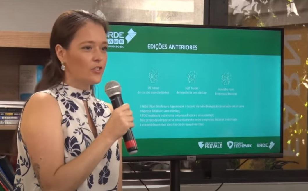 Coordenadora do BRDE Labs, Manuela Bruxel explicou que o objetivo &eacute; dar suporte a empreendedores