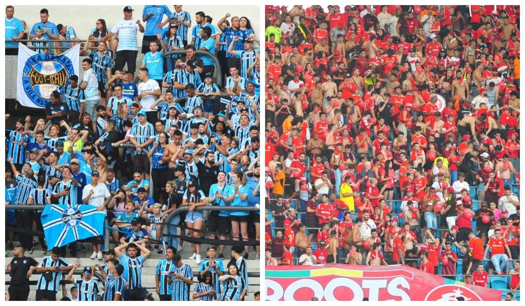 Torcidas de Gr&ecirc;mio e Inter no Gre-Nal 438